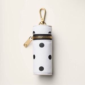 Canvas Polka Dot Lipstick Bag Charm Keychain - kate spade new york x Tar…